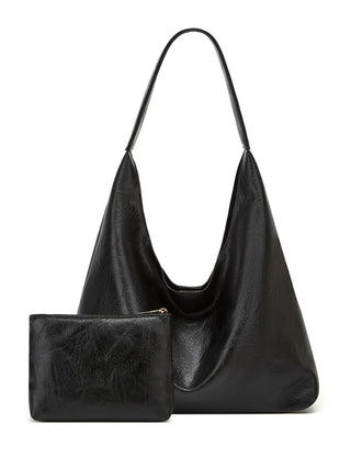 Claire Élysée | Ensemble sac et portefeuille en cuir véritable