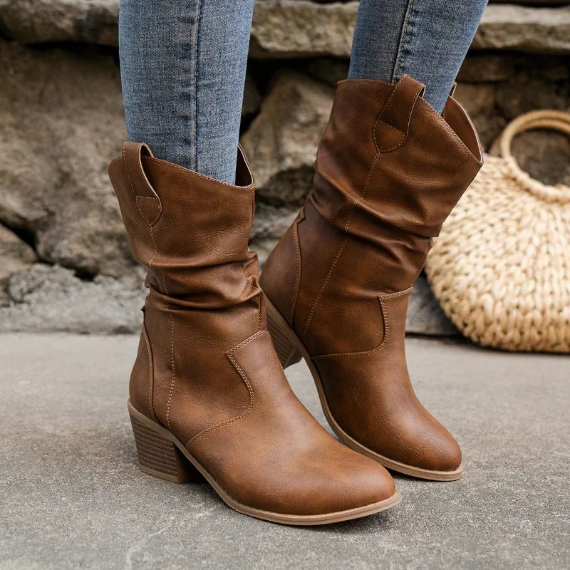 Aliénor | Bottines western à talon bloc