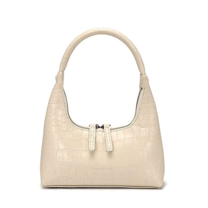 Angélique Élysée | Sac baguette en cuir véritable