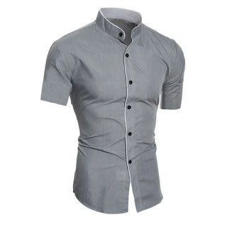 Jean-Georges | Chemise à manches courtes col montant