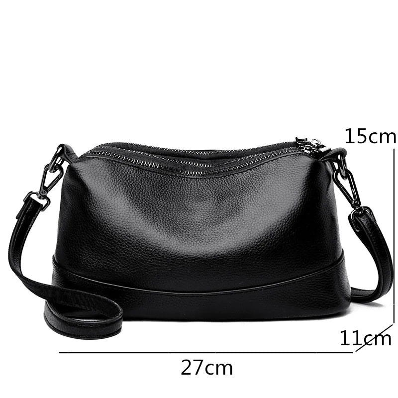 Capucine Lumière | Sac bandoulière en cuir véritable