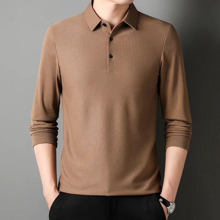 Théodore | Polo en tricot à manches longues