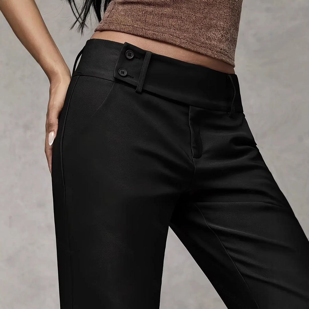 Mélodie | Pantalon fluide taille mi-haute