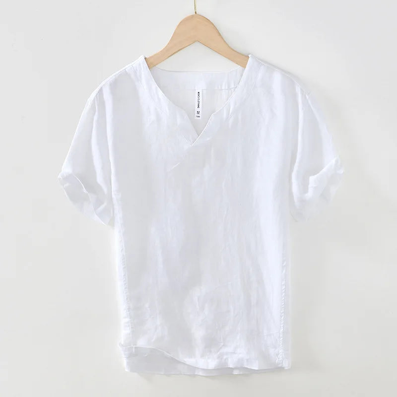 Honoré | Chemise en lin à manches courtes à coupe détendue