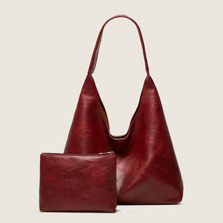 Claire Élysée | Ensemble sac et portefeuille en cuir véritable
