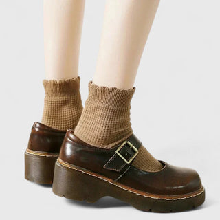 Aveline | Babies plateforme en cuir