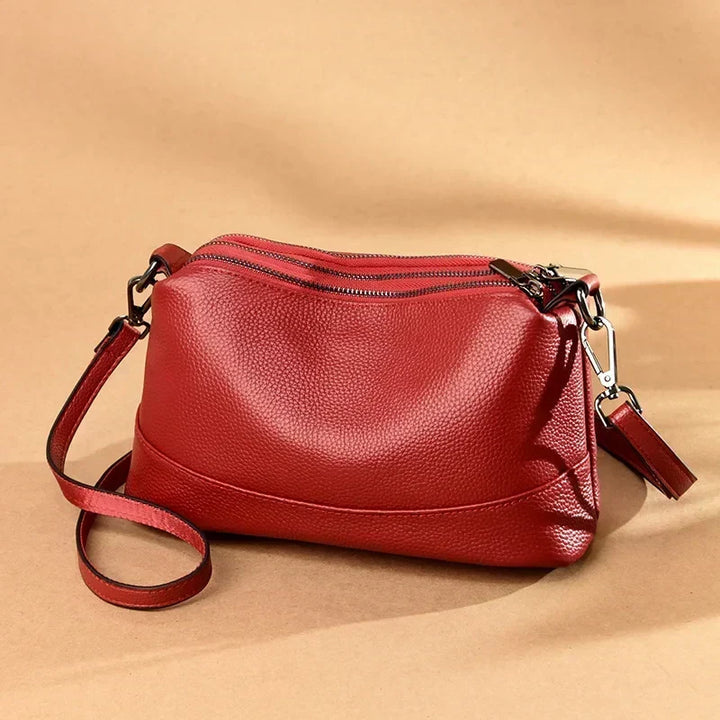 Capucine Lumière | Sac bandoulière en cuir véritable