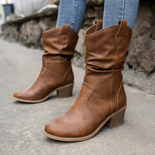 Aliénor | Bottines western à talon bloc