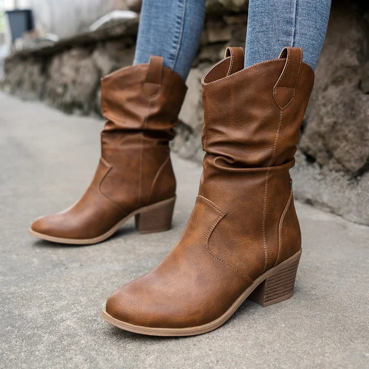 Aliénor | Bottines western à talon bloc
