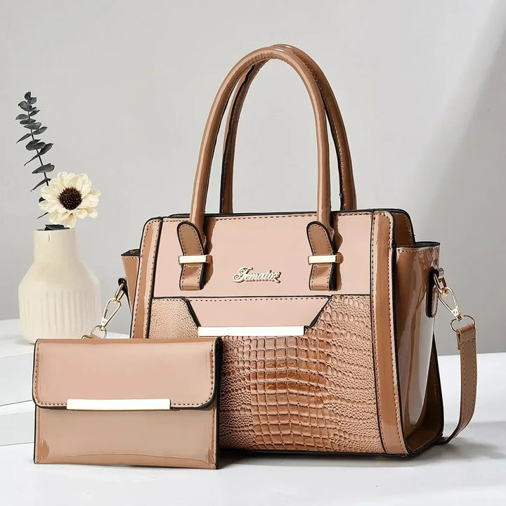 Agathe Paris | Ensemble sac et portefeuille en cuir