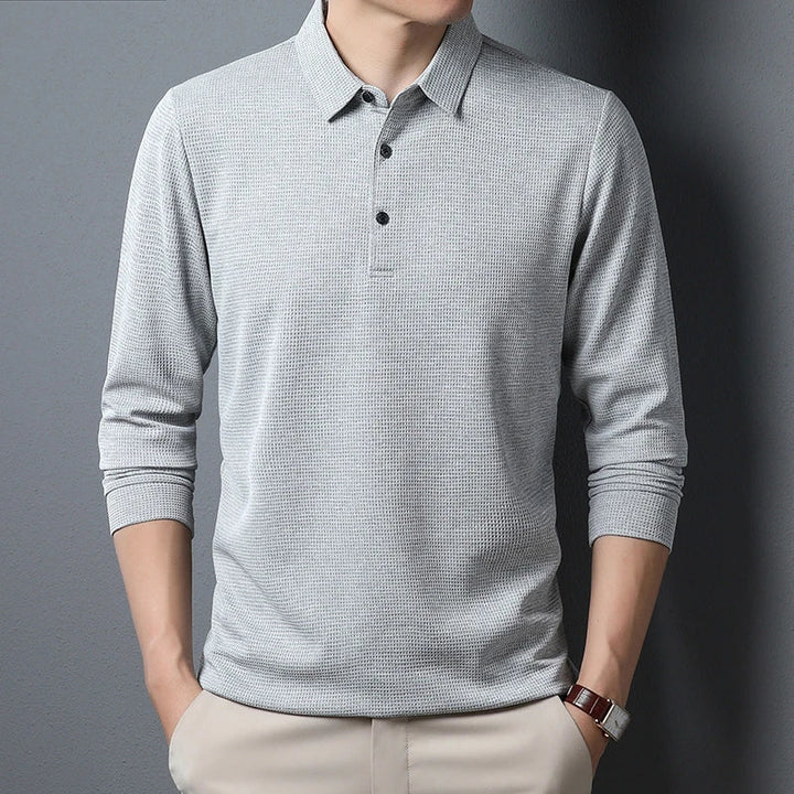 Théodore | Polo en tricot à manches longues