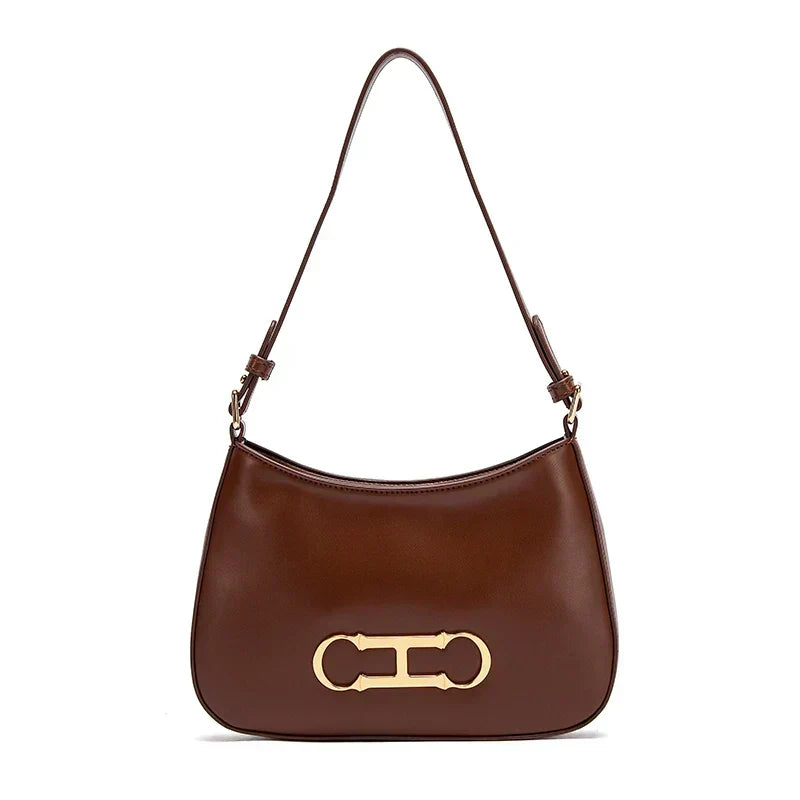 Amélie Élysée | Sac porté épaule en cuir véritable