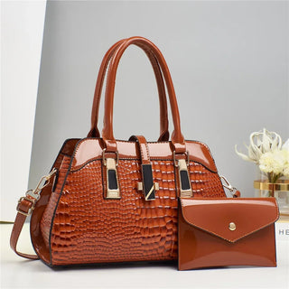 Fleur Paris | Ensemble sac et portefeuille en cuir véritable
