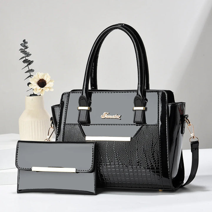 Agathe Paris | Ensemble sac et portefeuille en cuir