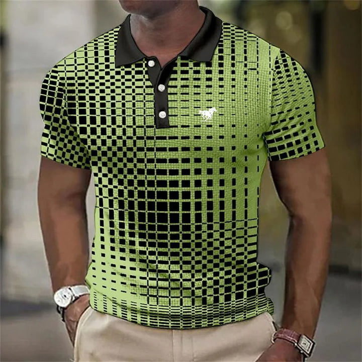 Jean-Henri | Polo moderne à imprimé géométrique