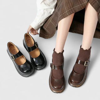 Aveline | Babies plateforme en cuir