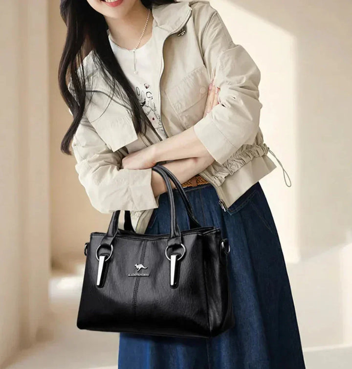 Charlotte Lumière | Sac à main en cuir véritable