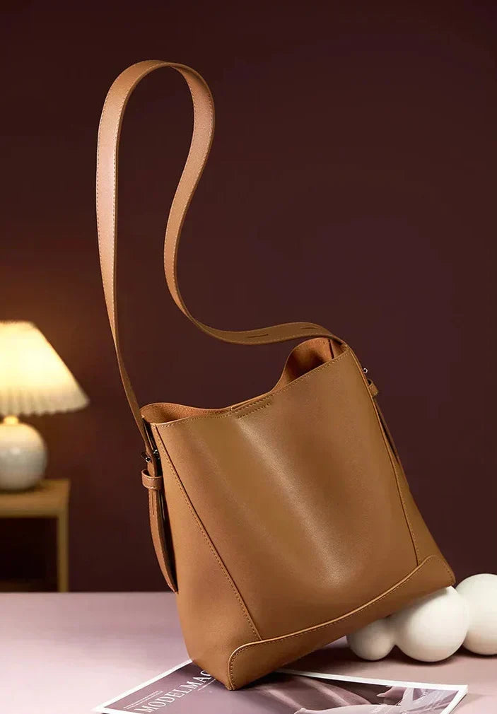 Élodie Lumière | Sac porté épaule en cuir véritable