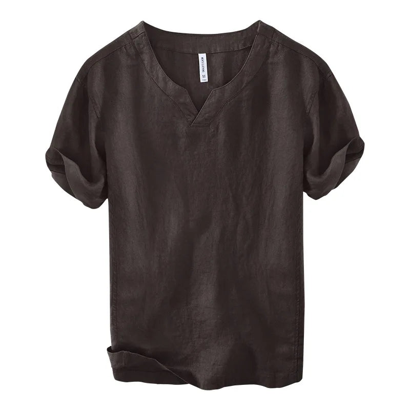 Honoré | Chemise en lin à manches courtes à coupe détendue