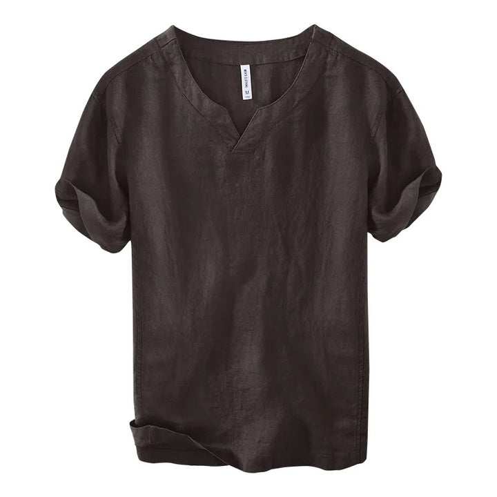 Honoré | Chemise en lin à manches courtes à coupe détendue