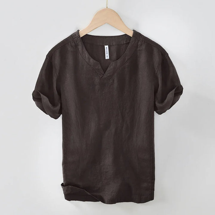Honoré | Chemise en lin à manches courtes à coupe détendue