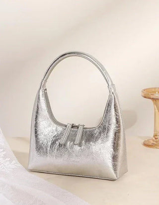 Angélique Élysée | Sac baguette en cuir véritable