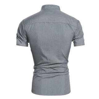 Jean-Georges | Chemise à manches courtes col montant