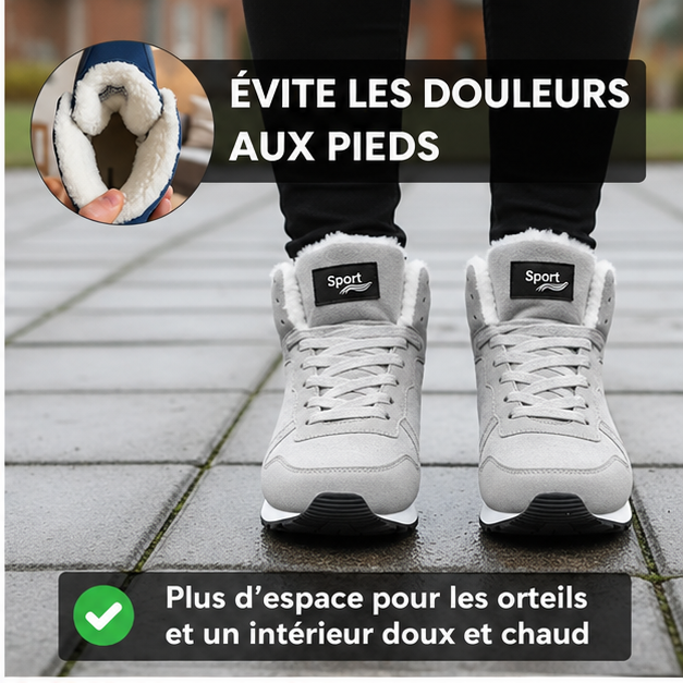 Sacha – Bottines d’hiver chaudes et confortables pour tous les jours