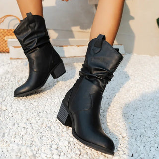 Aliénor | Bottines western à talon bloc