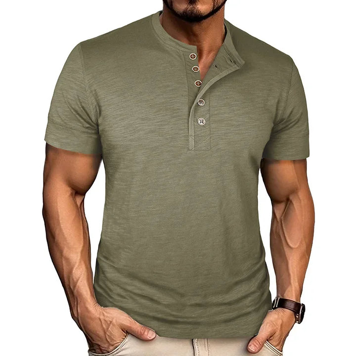 Jacques | T-shirt à patte de boutonnage