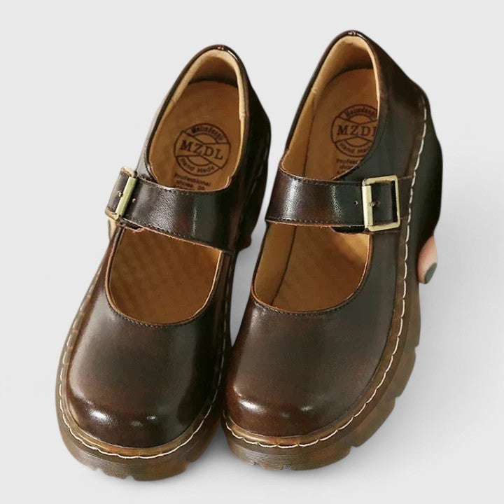 Aveline | Babies plateforme en cuir