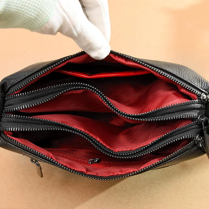 Capucine Lumière | Sac bandoulière en cuir véritable