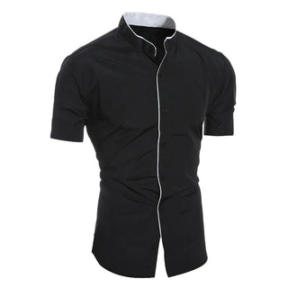 Jean-Georges | Chemise à manches courtes col montant