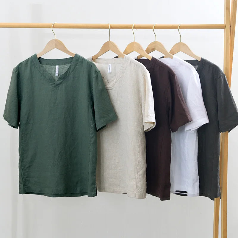 Honoré | Chemise en lin à manches courtes à coupe détendue
