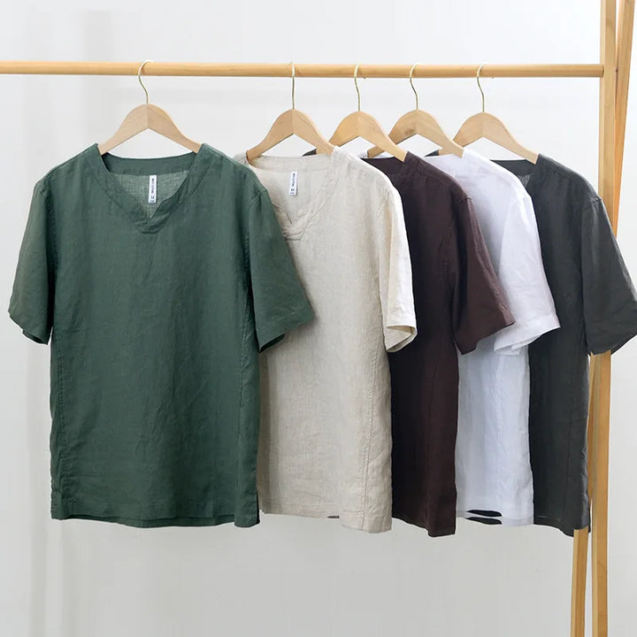 Honoré | Chemise en lin à manches courtes à coupe détendue