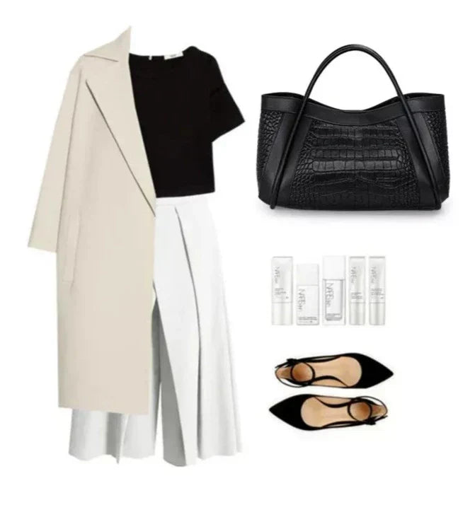 Charlotte Élysée | Sac à main en cuir véritable