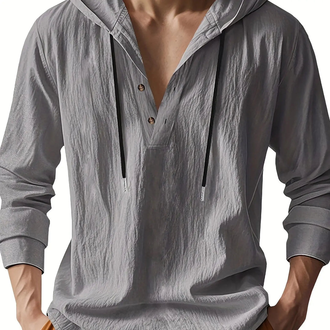 Bernard | Chemise en lin avec capuche de luxe