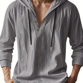 Bernard | Chemise en lin avec capuche de luxe