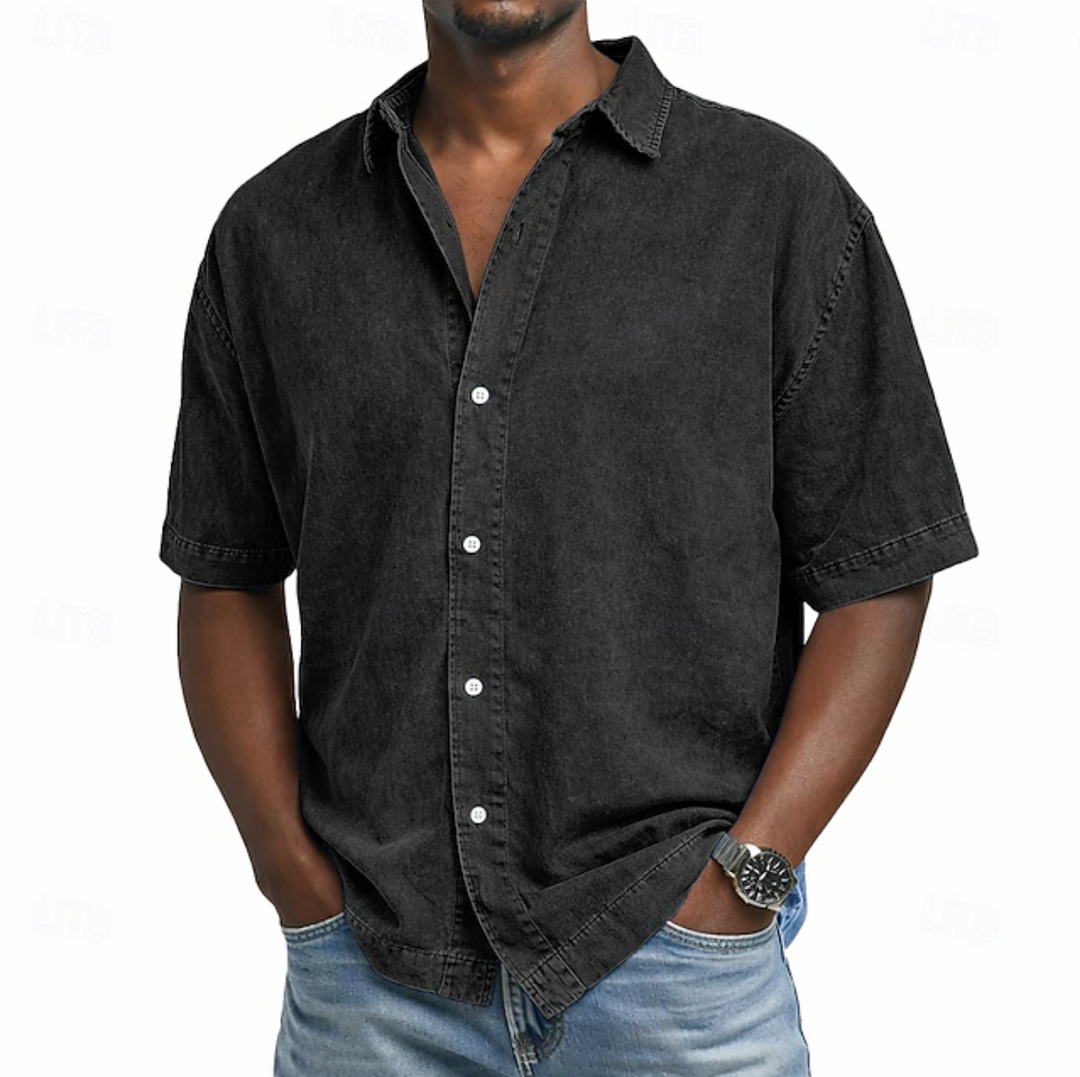 Jean-Guy | Chemise en coton à effet acide