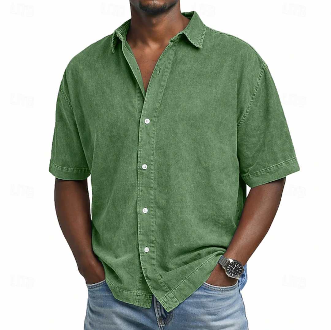Jean-Guy | Chemise en coton à effet acide