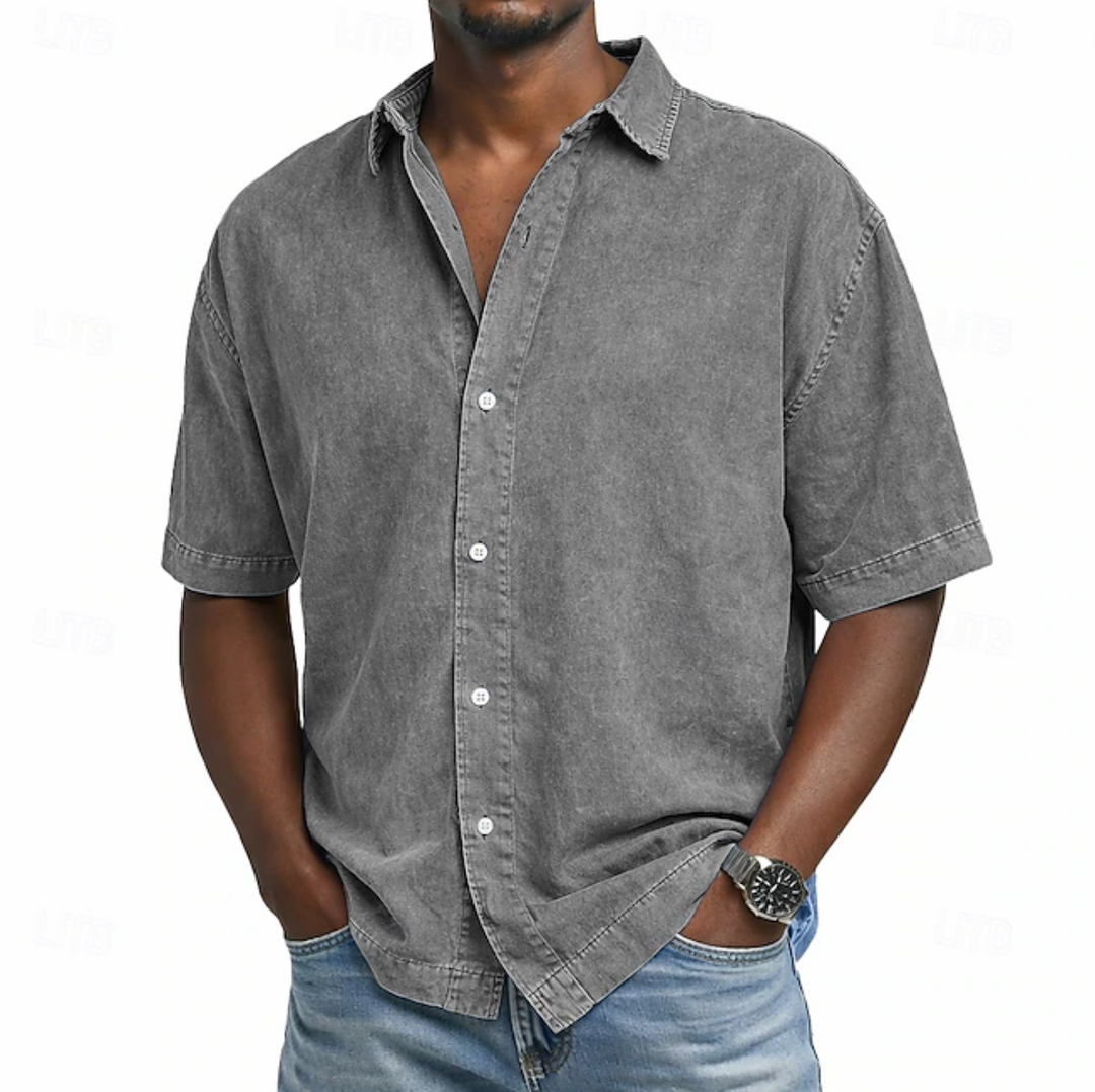 Jean-Guy | Chemise en coton à effet acide