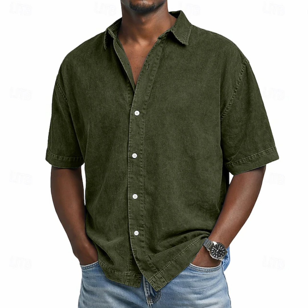 Jean-Guy | Chemise en coton à effet acide