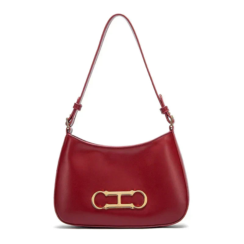 Amélie Élysée | Sac porté épaule en cuir véritable