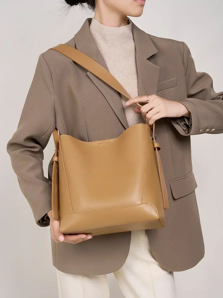 Élodie Lumière | Sac porté épaule en cuir véritable