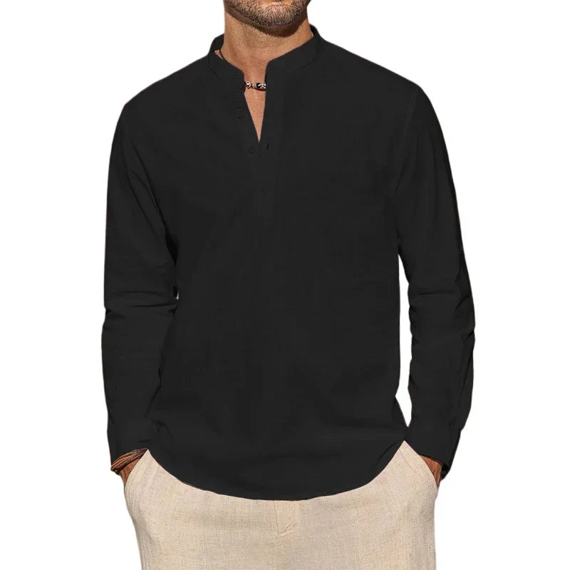 Jean-Marc | Chemise henley en coton