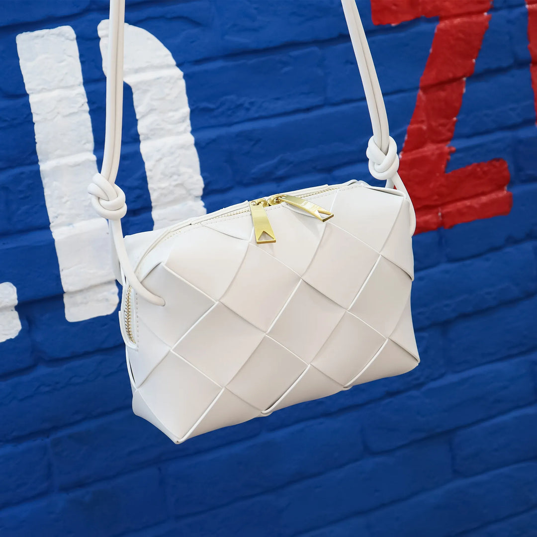 Fleur Vendôme | Sac bandoulière en cuir véritable