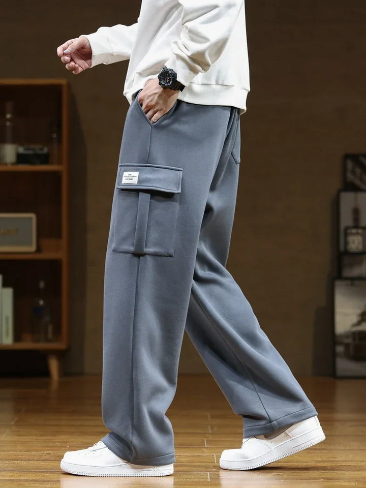 Romain | Pantalon cargo doublé en polaire