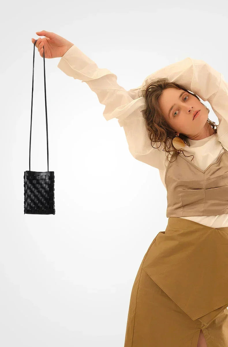 Émilie Loire | Sac pour téléphone tressé