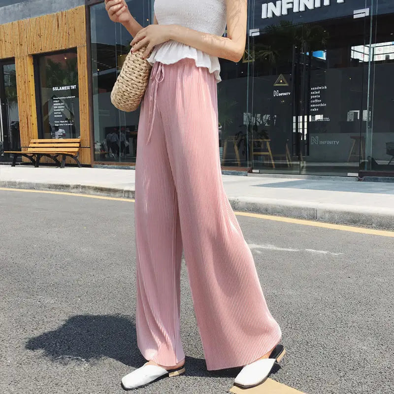 Bérénice | Pantalon plissé à jambes larges
