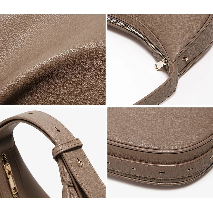 Capucine Opéra | Sac à main en cuir véritable